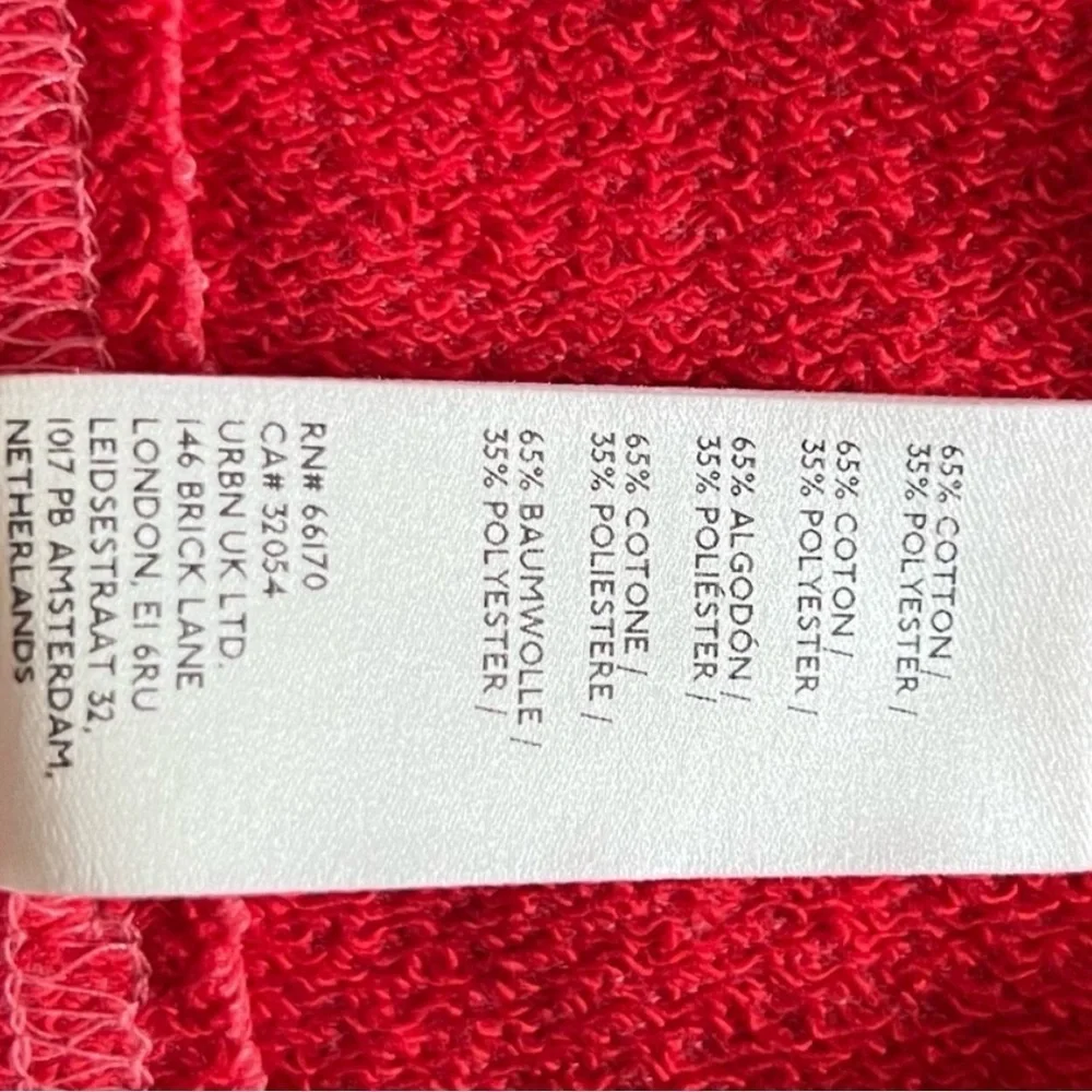 FREE PEOPLE Fresh To Def Pullover Red XS FP Movement Sweatshirt Top